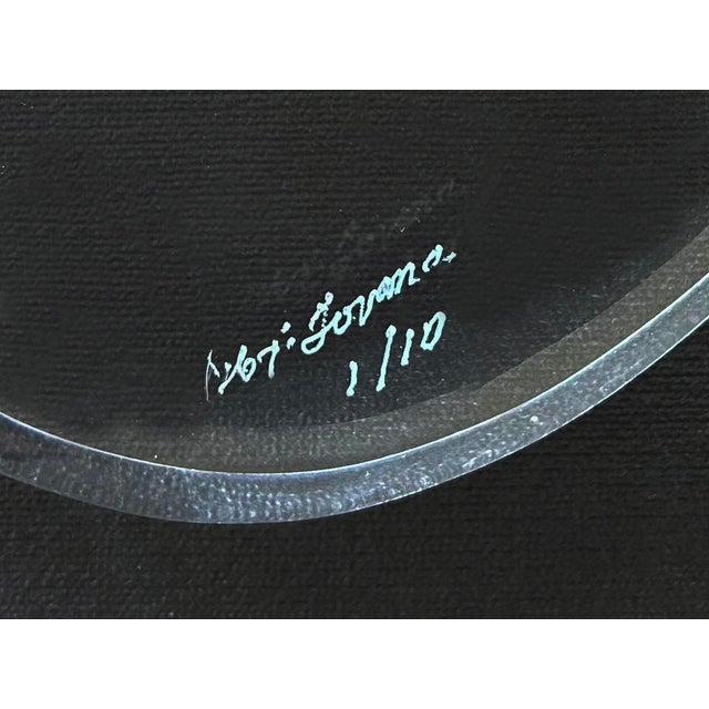 Custom-Made Lucite Violin Sculpture on Stand Signed and Numbered Limited Edition #1/10 For Sale - Image 13 of 13