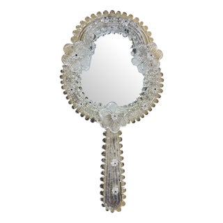 Mid-Century Modern Murano Glass Table Mirror, 1960s For Sale