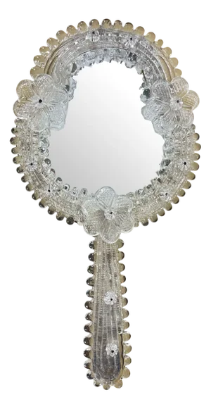 Mid-Century Modern Murano Glass Table Mirror, 1960s