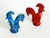 Ceramic Ceramic Roosters by Aldo Londi for Bitossi, Italy, 1960s, Set of 2 For Sale - Image 7 of 18