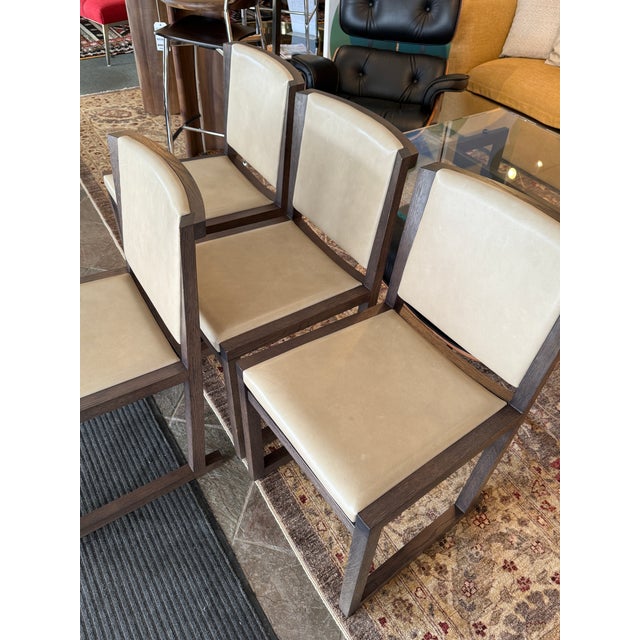 Modern Antonio Citterio for Maxalto & B&b Italia Musa Dining Side Chairs, Set of Four For Sale - Image 3 of 12