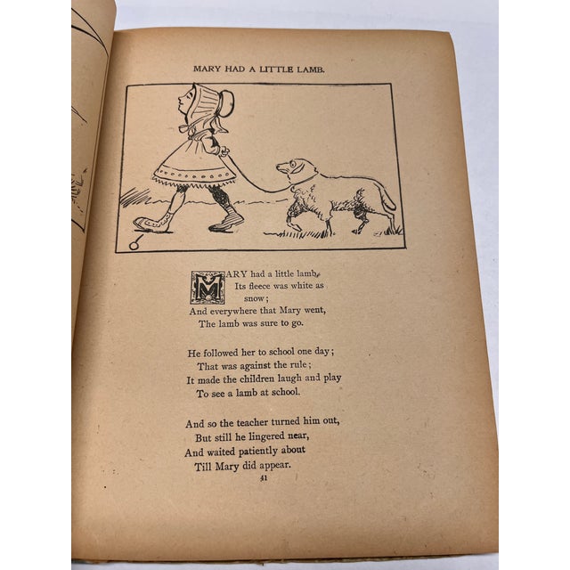Green 1901 Mother Goose Rhymes Book For Sale - Image 8 of 14