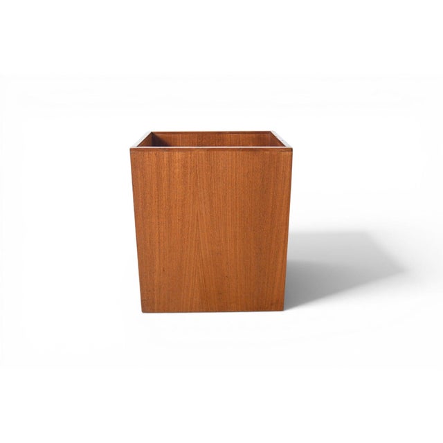 Vintage Teak Waste Basket, 1960s For Sale - Image 4 of 4