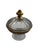 Mid 20th Century Mid Century Modern Heisey Gold-Rimmed Lidded Pedestal Candy Dish For Sale - Image 4 of 18