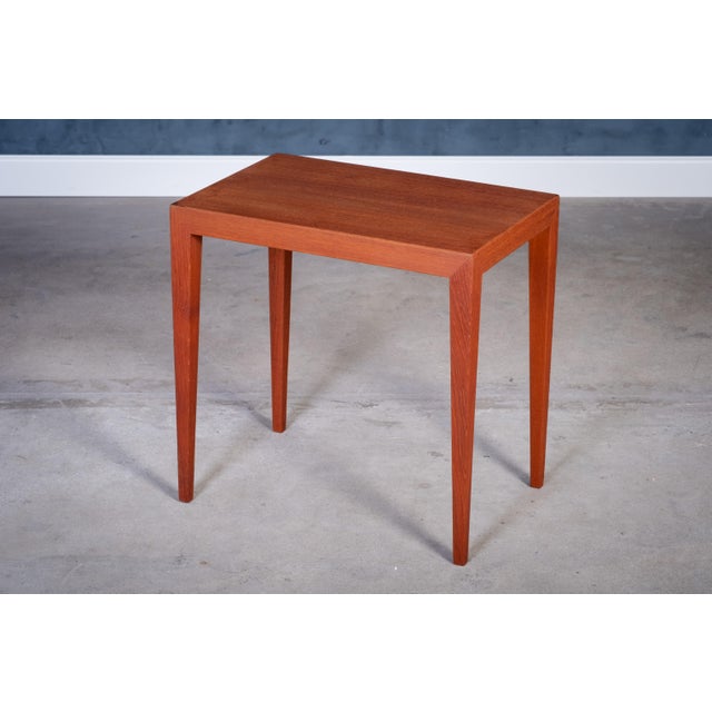 Wood Nesting Tables in Teak by Severin Hansen for Haslev Møbelfabrik, 1950s, Set of 3 For Sale - Image 7 of 14