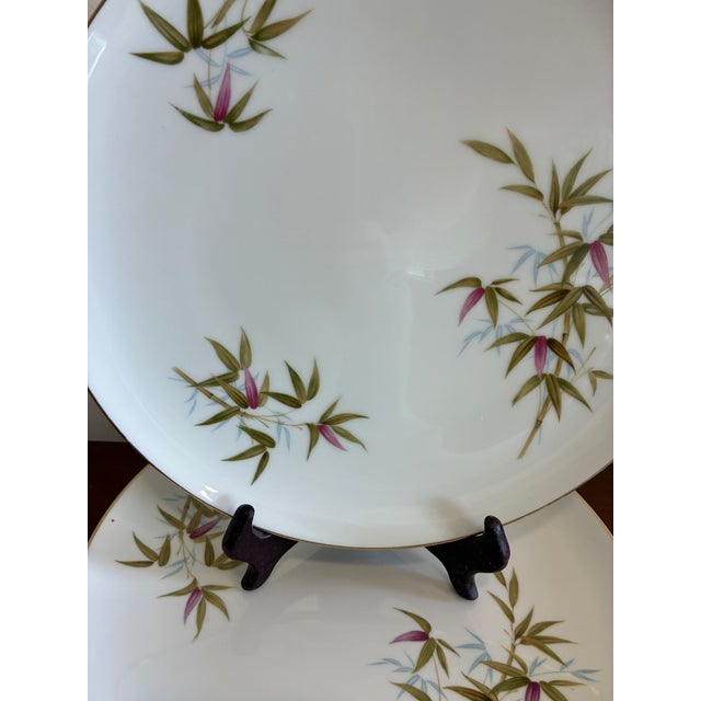 Ceramic Mid 20th Century Sango Bali Bamboo & Orchid Dinner Plates – Set of 6 For Sale - Image 7 of 11