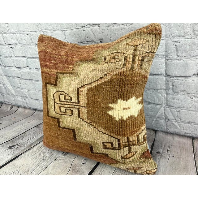 Vintage Pillow Case Turkish Rug Pillow Decorative Rug Pillow Dry cleaning only. PILLOW INSERT IS NOT INCLUDED