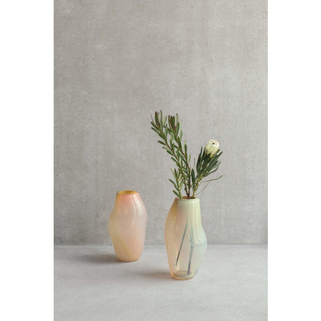 The glass lights are unique handcrafted objects. The dimensions can vary up to 5cm.