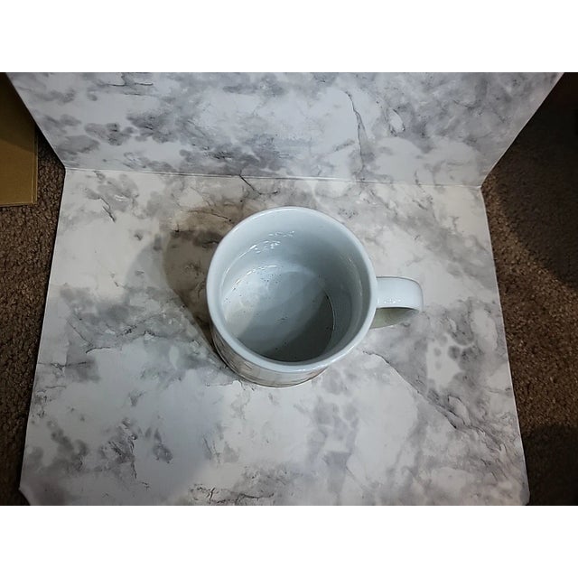 Otagiri Company Vintage Attributed to Otagiri Stoneware Coffee Mugs Botanical For Sale - Image 4 of 10