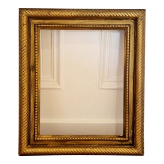 Ornate Gold Wood Picture Frame For Sale