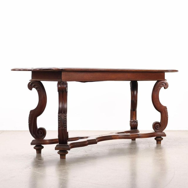 Desk in Poplar and Walnut For Sale - Image 9 of 10