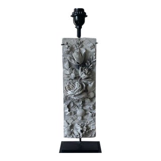 Late 19th Century Table Lamp From From Plaster Moulding For Sale
