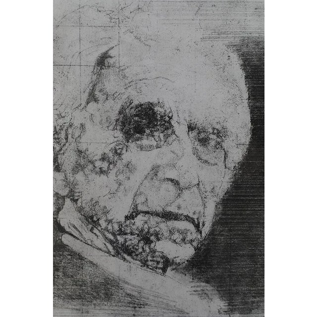 Mid-Century Modern Maurizio Bini, Maurizio Bini, Etching on Paper, 1960s, Etching, Framed For Sale - Image 3 of 6