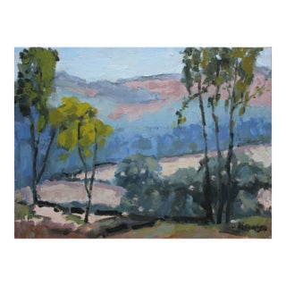Expressionist Trees Landscape (Original Oil Painting) For Sale