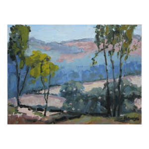 Expressionist Trees Landscape (Original Oil Painting)