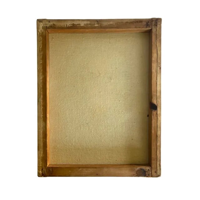 Mid 20th Century Portrait Oil on Canvas Painting of Cowboy Signed, Korea 1958 For Sale - Image 4 of 8