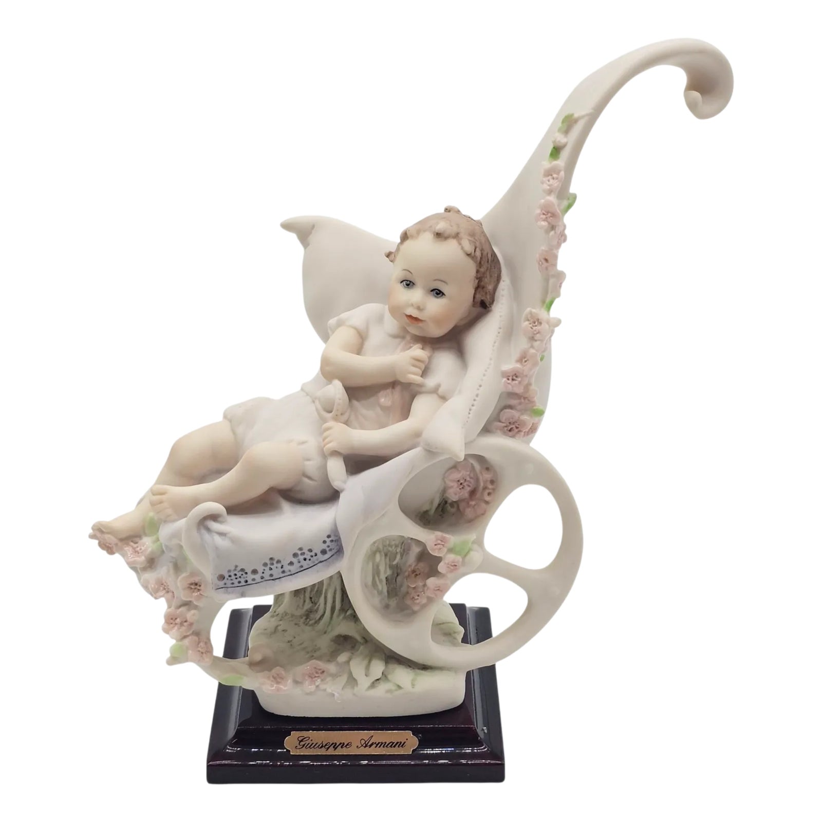 Giuseppe Armani Signed Porcelain Figurine – Baby’s First Ride, Florence ...