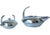 Mid-Century Modernist French "Escapade" Silver Plate Coffee & Sugar - a Pair For Sale