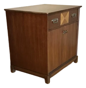 Mid-Century Modern Side Chest Cabinet Chest of Drawers, Circa 60s