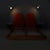 Italian mid-century modern bed with bedside tables and lamps by Arredamenti Dell'Orso, 1950s Double bed with rectangular...