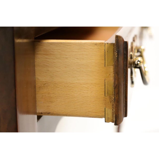 Wood Drexel Cherry Wood Queen Anne Console Table - Vintage 1970s For Sale - Image 7 of 7