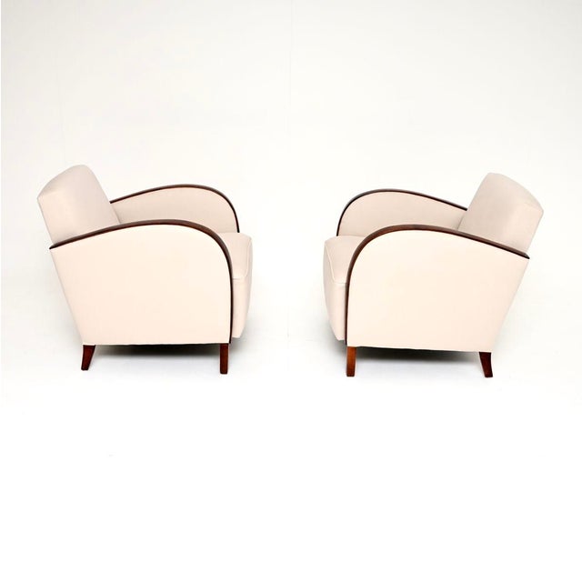 Swedish Art Deco Lounge Chairs in Satin Birch, 1930, Set of 2 For Sale - Image 4 of 10