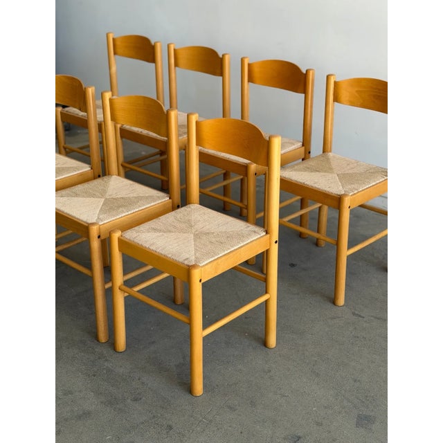 Wood Italian Style Dining Chairs - Set of 8 For Sale - Image 7 of 18