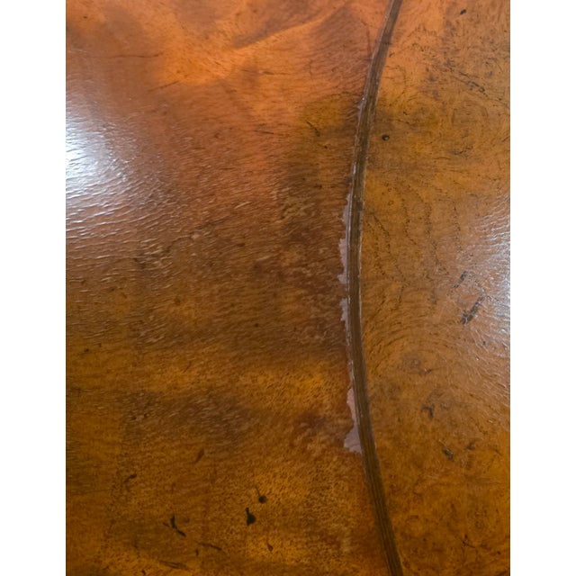 Mid 20th Century Baker Furniture Round Fruit Wood and Mahogany Bronze Mounts Claw Feet Gueridon Side Tables - Set of 2 For Sale - Image 10 of 18