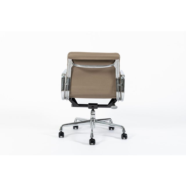 Eames for Herman Miller Tan Taupe Leather Office Chair 2000s For Sale In Detroit - Image 6 of 12