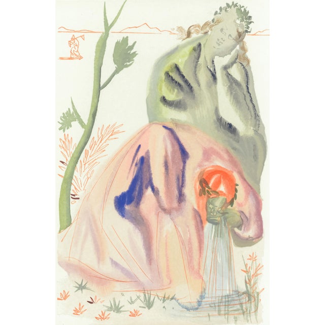 Original engraving from Salvador Dalí’s "The Divine Comedy" published by Editions d’Art Les Heures Claires, Paris, in...