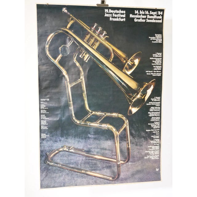 1980s Gunther Kieser, Jazz Festival Frankfurt Original Posters, 1980s, Paper, Set of 2 For Sale - Image 5 of 6