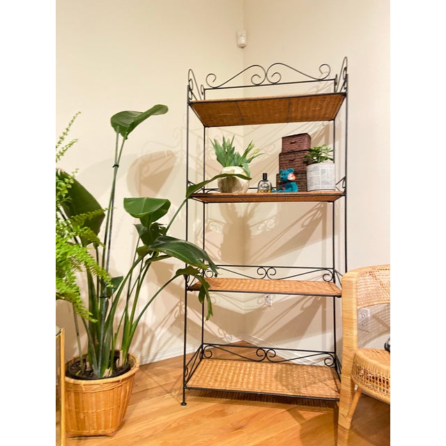 Brown 1980s Vintage Shelving Unit For Sale - Image 8 of 11