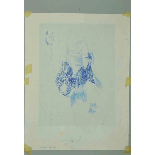 Sketch is an original artwork realized in 1984 by the italian contemporary artist leo guida (1992 - 2017). Original pencil...