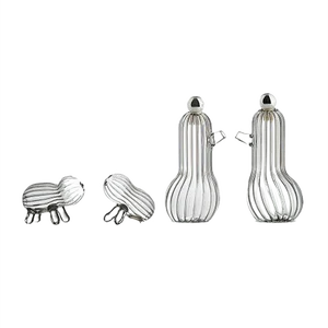Tipì e Tidò & Lilì e Lulù Sets for Condiments in Blown Glass by Matteo Cibic for Paola C., Set of 4