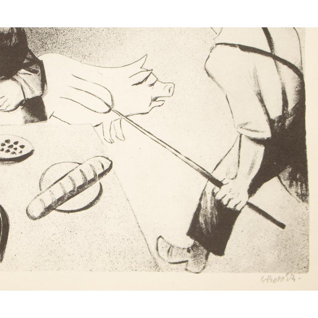 1930s 1939 After William Gropper "Relief", First Edition Period Offset Lithograph For Sale - Image 5 of 9