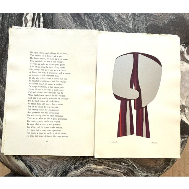 Ronald King, Geofftey Chaucer / the Prologue to the Canterbury Tales Limited Ed For Sale - Image 17 of 18
