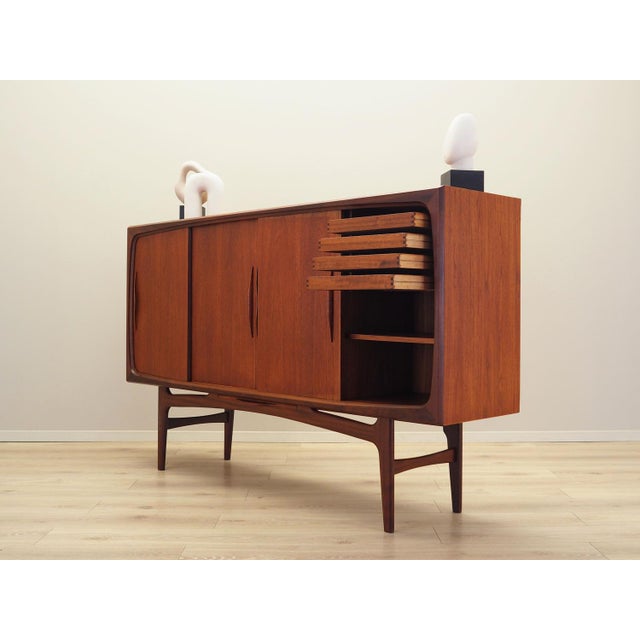 1970s Danish Teak Highboard, 1970s For Sale - Image 5 of 18