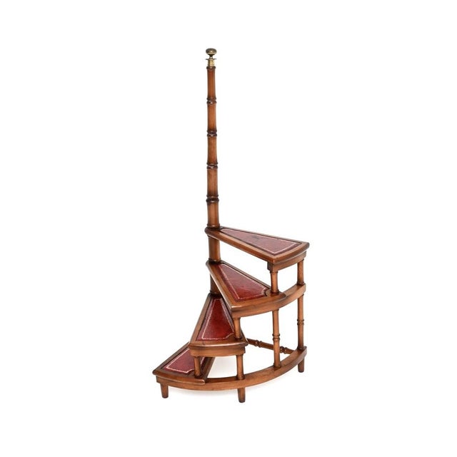 Metal Georgian Library Steps, 1930s For Sale - Image 7 of 7