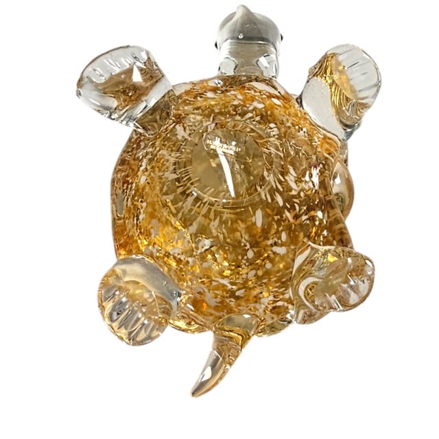 Lenox Crystal Turtle Figurine " Riverbed Ranger" Confetti Paperweight 5.25" For Sale In San Francisco - Image 6 of 8