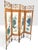 Mid-Century Hand Painted Peacocks Folding Room Divider Screen Tortoise Finish Bamboo. Bohemian, Tiki, Eclectic, Asian Style. For Sale - Image 9 of 16