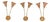 Mid-Century Wall Sconces in the style of Arredoluce, Italy, 1950s, Set of 3 For Sale