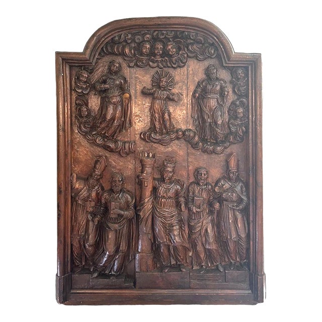 17th Century Ecclesiastical Carving From a Chateau in Versailles For Sale