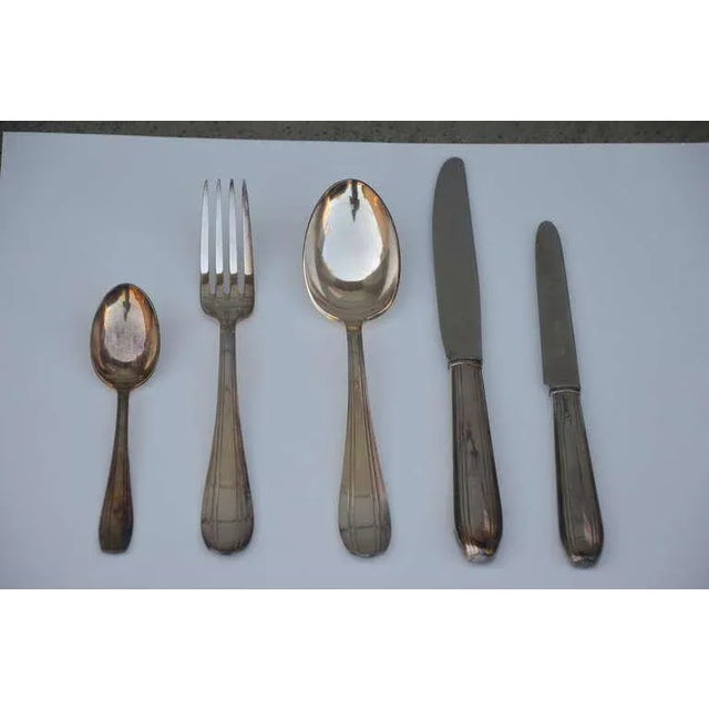 Art Deco Set of Frech Art Deco Silver Tableware For Sale - Image 3 of 10