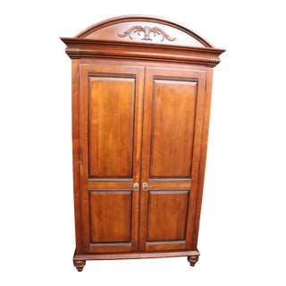 Ethan Allen British Classics Cherry Linen Press For Sale