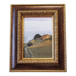 Petite Canvas of European Villa, Vintage