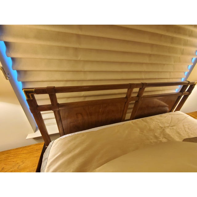 Wood Drexel Heritage Accolade II Campaign Bedroom Suite, 1987 – Complete Matching Collection For Sale - Image 7 of 17