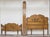Pair Vintage French Provincial Hand Painted Gold Floral Twin Headboards W Rails For Sale - Image 16 of 16