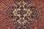 Sarouk Rug 9’10” X 13’2” Red Wool Vintage Traditional Hand-Knotted Carpet For Sale In Philadelphia - Image 6 of 15