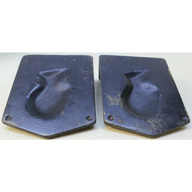 Metal Antique 1920s Arts & Crafts Cast Iron Abraham Lincoln Bookends - A Pair For Sale - Image 7 of 16
