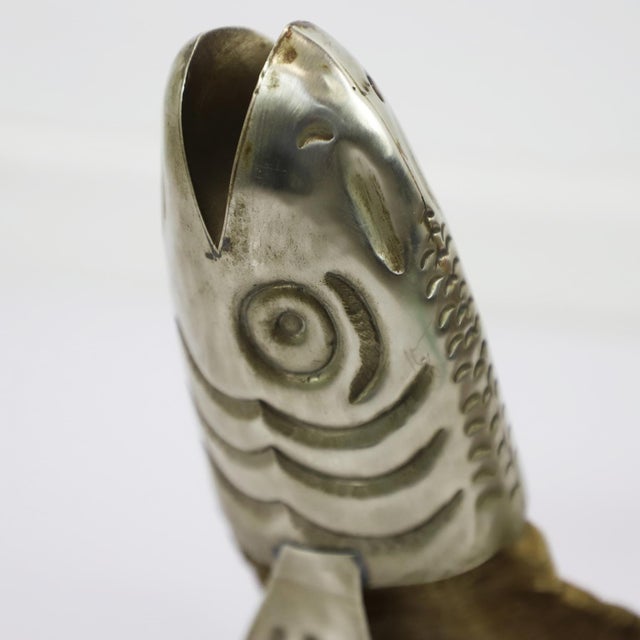 1970s Mexican ram's horn in fish form For Sale - Image 17 of 17